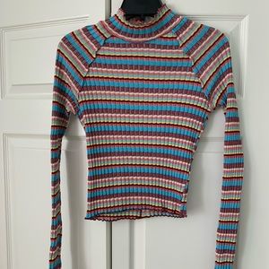 Free People striped pattern sweater